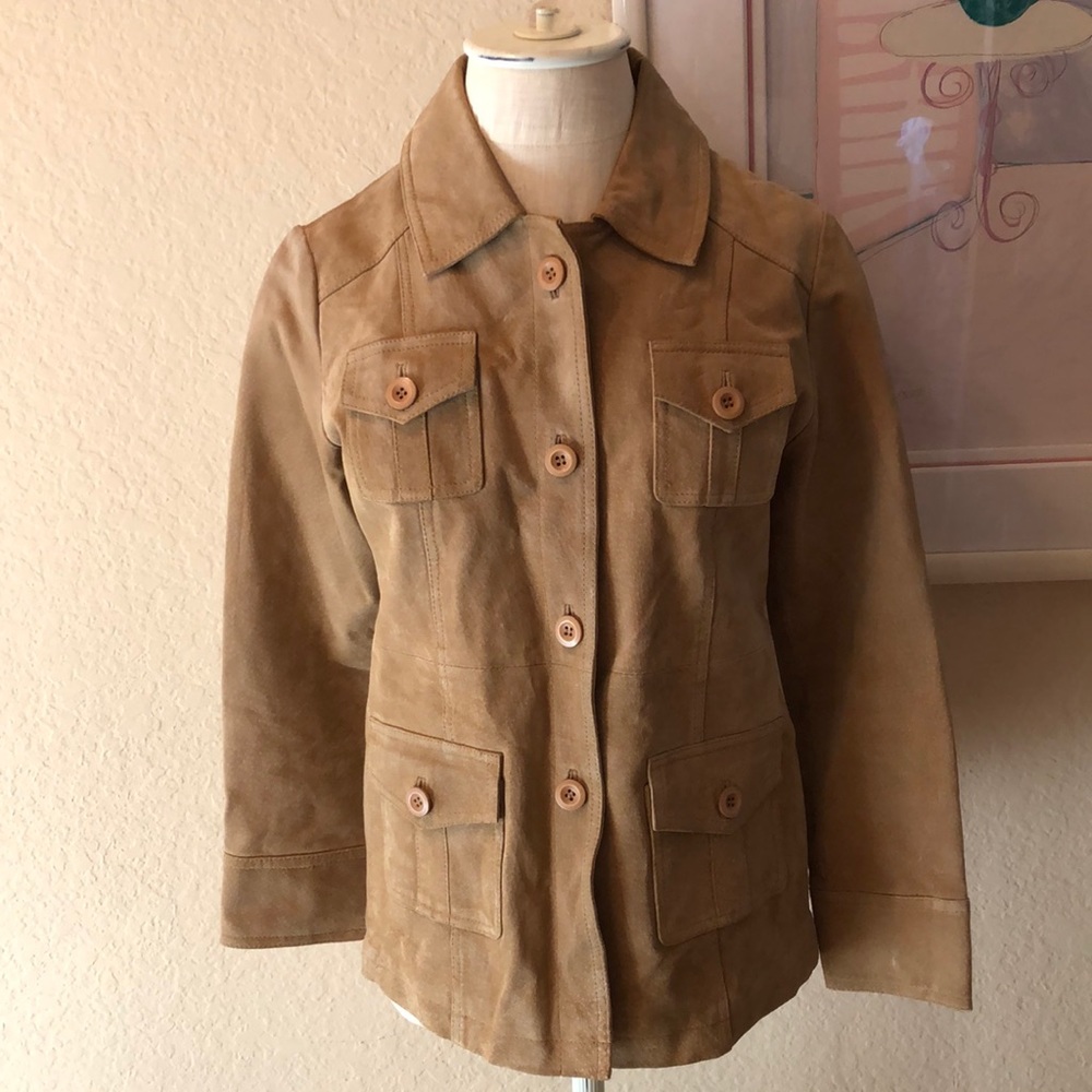 Vintage Zutopia Tan Color Suede Jacket